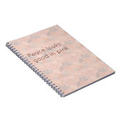 Pastel Geometric Pop | Blush Custom Notebook Notizblock (Rechte Seite)