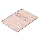 Pastel Geometric Pop | Blush Custom Notebook Notizblock (Linke Seite)