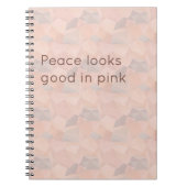 Pastel Geometric Pop | Blush Custom Notebook Notizblock (Vorderseite)