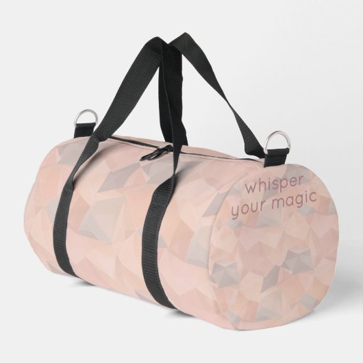 Pastel Geometric Pop | Blush Custom Small Duffle Bag (Linke Seite)