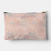 Pastel Geometric Pop | Blush Custom Small Zubehörtasche (Rückseite)