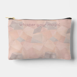 Pastel Geometric Pop | Blush Custom Small Zubehörtasche
