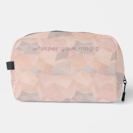 Pastel Geometric Pop | Blush Custom Toiletries Bag Waschbeutel