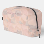 Pastel Geometric Pop | Blush Custom Toiletries Bag Waschbeutel (Rechte Ecke)