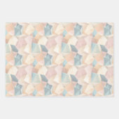 Pastel Geometric Pop | Blush Geschenkpapier Set (Vorderseite 3)