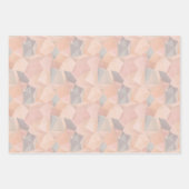 Pastel Geometric Pop | Blush Geschenkpapier Set (Vorderseite 2)