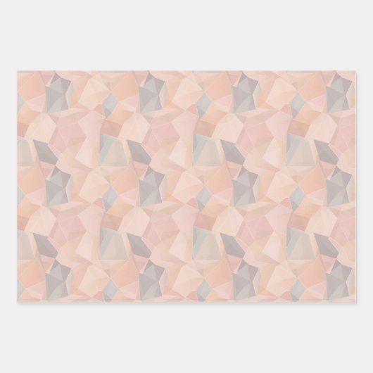 Pastel Geometric Pop | Blush Geschenkpapier Set (Vorderseite 2)