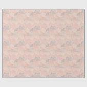 Pastel Geometric Pop | Blush Wrapping Paper Roll Geschenkpapier (Flach)