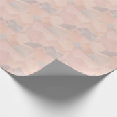 Pastel Geometric Pop | Blush Wrapping Paper Roll Geschenkpapier (Ecke)
