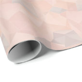 Pastel Geometric Pop | Blush Wrapping Paper Roll Geschenkpapier (Rolleneckpunkt)