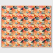 Pastel Geometric Pop | Fiesta Wrapping Paper Roll Geschenkpapier (Flach)