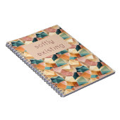 Pastel Geometric Pop | Jewel Custom Notebook Notizblock (Rechte Seite)
