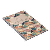 Pastel Geometric Pop | Muted Custom Notebook Notizblock (Rechte Seite)