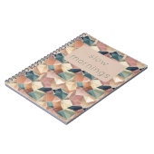 Pastel Geometric Pop | Muted Custom Notebook Notizblock (Linke Seite)