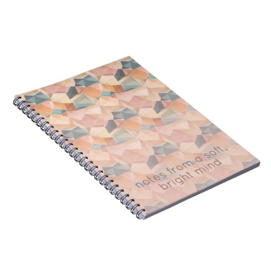 Pastel Geometric Pop | Soft Spectrum Custom Notizblock (Rechte Seite)
