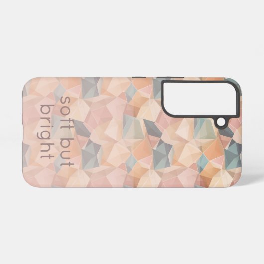 Pastel Geometric Pop | Soft Spectrum Samsung Galaxy Hülle (Rückseite (Horizontal))