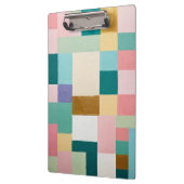 Pastel Geometric Quilt Klemmbrett (Links)