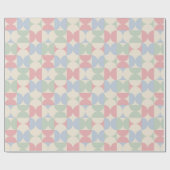 Pastel Geometric Retro Circle Pattern Geschenkpapier (Flach)