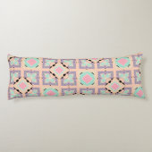 Pastel Geometric Tile Pattern | Pink Mint Purple  Seitenschläferkissen (Rückseite)