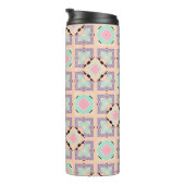Pastel Geometric Tile Pattern | Pink Mint Purple  Thermosbecher (Nach rechts gedreht)