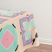 Pastel Geometric Tile Pattern | Pink Mint Purple  Tischdecke (Beispiel)