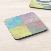 Pastel Geometric Wassercolor Art Getränkeuntersetzer (Linke Seite)