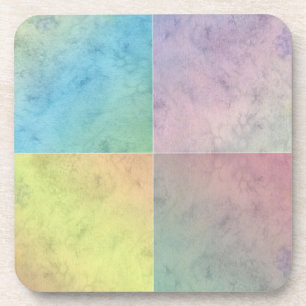 Pastel Geometric Wassercolor Art Getränkeuntersetzer