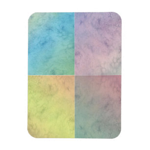 Pastel Geometric Wassercolor Art Magnet
