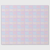 Pastel Geometric Wedding Geschenkpapier (Flach)