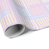 Pastel Geometric Wedding Geschenkpapier (Rolleneckpunkt)