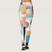 Pastel Geometrics Women's Workout Leggings (Rückseite)