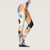 Pastel Geometrics Women's Workout Leggings (Rechts)