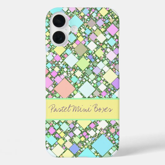 Pastel geometrischer Hintergrund Personalisiert Case-Mate iPhone Hülle (Rückseite)