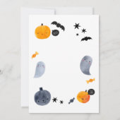 Pastel Ghost Halloween Invitation for Toddlers Einladung (Rückseite)
