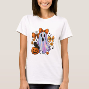 Pastel Ghost Halloween Pumpkin Ghost Coquette for T-Shirt