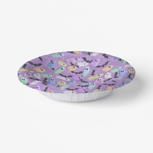 Pastel Ghost Party Pappteller (Gewinkelt)