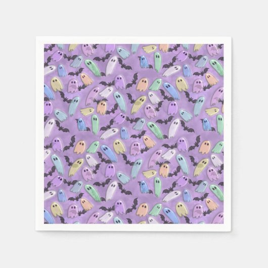 Pastel Ghost Party Serviette (Vorderseite)