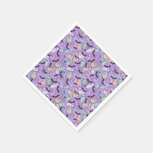 Pastel Ghost Party Serviette (Ecke)