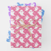 Pastel Ghosts Halloween Wrapping Paper Set 3 Geschenkpapier Set (Beispiel)