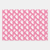 Pastel Ghosts Halloween Wrapping Paper Set 3 Geschenkpapier Set (Vorderseite)