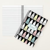 Pastel Ghosts Spooky Halloween Spiral-Notebook Notizblock (Innen)