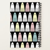 Pastel Ghosts Spooky Halloween Spiral-Notebook Notizblock (Rückseite)