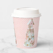 Pastel Gingerbread Castle Pappbecher (Links)