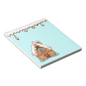 Pastel Gingerbread House Notepad Notizblock (angewinkelt)