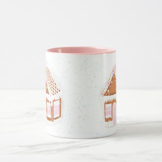Pastel Gingerbread House Tasse (Zentrum)