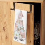 Pastel Gingerbread Sugar Castel Cake Geschirrtuch<br><div class="desc">Dieses Handtuchdesign besticht durch eine trendige Pastell-Lebkuchenschloss aus 4 Schichten von Kochhäusern. Sie können mit Ihrem Namen personalisieren. Die Farben sind hellrosa,  hellblau,  hellgrün und bräunlich auf einem hellen,  weißen Hintergrund.</div>
