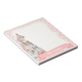 Pastel Gingerbread Sugar Castel Cake Notizblock (angewinkelt)