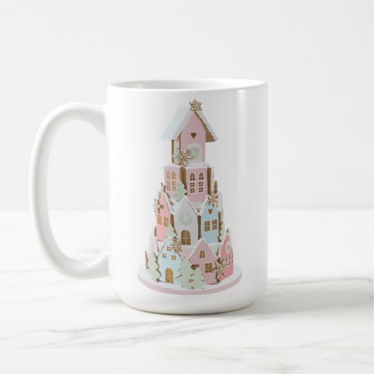 Pastel Gingerbread Sugar Castle Tasse (Links)