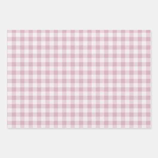 Pastel Gingham Geschenkpapier Set (Vorderseite 3)