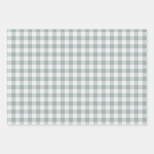 Pastel Gingham Geschenkpapier Set (Vorderseite 2)